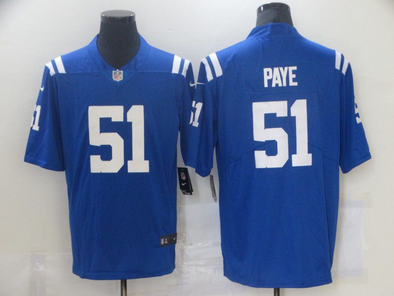 Men Indianapolis Colts #51 Paye Blue Nike Vapor Untouchable Limited 2021 NFL Jersey->indianapolis colts->NFL Jersey
